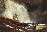 Winslow Homer Waterfalls in the Adirondacks oil painting on canvas